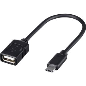 バッファロー（サプライ） USB2.0変換ケーブル（Aメス to C） 0.15m ブラック BSUAMC2015BK - 拡大画像
