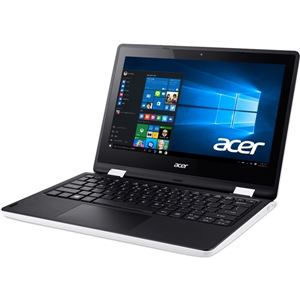 Acer Aspire R 11 （CeleronN3050/4GB/500GB/ドライブなし/11.6/Windows10 Home（64bit）/Home and BusinessPremium/クラウドホワイト/360°ヒンジ） R3-131T-H14D/WF - 拡大画像