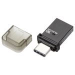 エレコム USBメモリ/USB3.0対応/Type-C/16GB/ブラック MF-CAU3116GBK