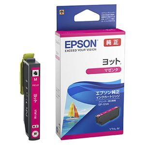 エプソン EP-10VA用 インクカートリッジ（マゼンタ） YTH-M - 拡大画像