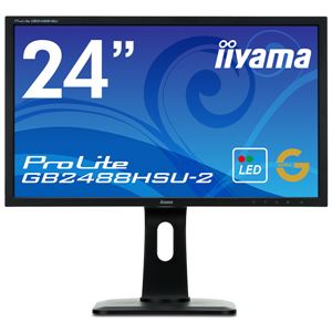 iiyama 24型ワイド液晶ディスプレイ ProLite GB2488HSU-2（LED、144Hz対応ゲーミングモデル） マーベルブラック GB2488HSU-B2 - 拡大画像
