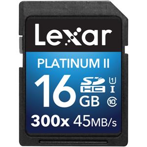 レキサー Platinum II 300x SDHC UHS-Iカード 16GB LSD16GBBJP300 - 拡大画像