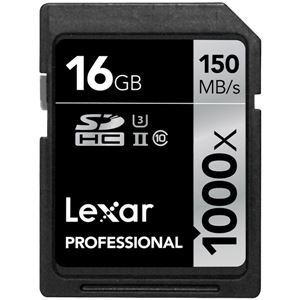 レキサー Professional 1000x SDHC UHS-IIカード 16GB LSD16GCRBJPR1000 - 拡大画像