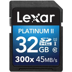 レキサー Platinum II 300x SDHC UHS-Iカード 32GB LSD32GBBJP300 - 拡大画像