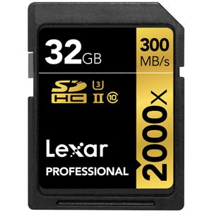 レキサー Professional 2000x SDHC UHS-IIカード 32GB LSD32GCRBJPR2000R - 拡大画像