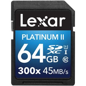 レキサー Platinum II 300x SDXC UHS-Iカード 64GB LSD64GBBJP300 - 拡大画像