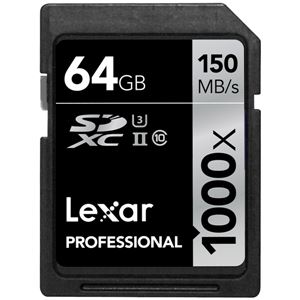 レキサー Professional 1000x SDXC UHS-IIカード 64GB LSD64GCRBJPR1000 - 拡大画像