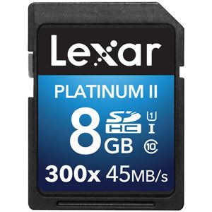 レキサー Platinum II 300x SDHC UHS-Iカード 8GB LSD8GBBBJP300 - 拡大画像