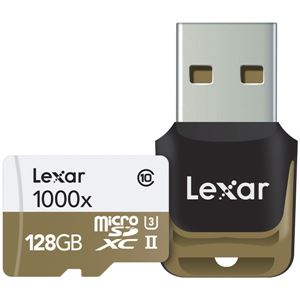 レキサー Professional 1000x microSDXC UHS-IIカード USB3.0リーダー付128GB LSDMI128CBJPR1000R - 拡大画像