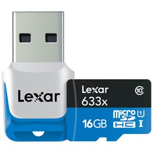 レキサー High-Performance 633x microSDHC UHS-IカードUSB3.0リーダー付 16GB LSDMI16GBJPR633R