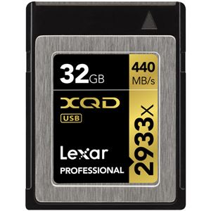 レキサー Professional 2933x XQD 2.0カード 32GB LXQD32GCRBJP2933 - 拡大画像