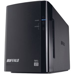 バッファロー ドライブステーション プロ RAID1対応 ミラーリング機能搭載 USB3.0用 外付けHDD2ドライブモデル 12TB HD-WH12TU3/R1-C - 拡大画像