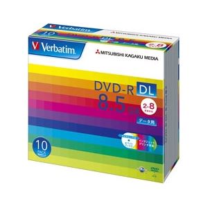 三菱化学メディア DVD-R DL 8.5GB PCデータ用 8倍速対応 10枚スリムケース入りワイド印刷可能 DHR85HP10V1 - 拡大画像