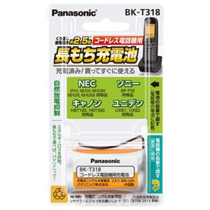 パナソニック（家電） 充電式ニッケル水素電池 BK-T318 - 拡大画像