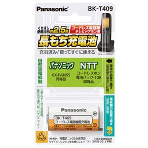 パナソニック（家電） 充電式ニッケル水素電池 BK-T409 - 拡大画像