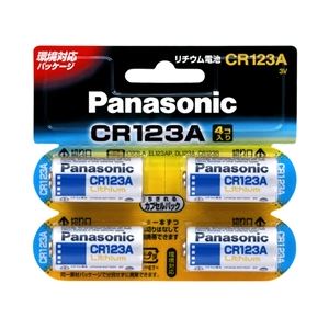 パナソニック（家電） カメラ用リチウム電池 3V CR123A 4個パック CR-123AW/4P - 拡大画像
