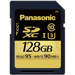 パナソニック（家電） 128GB SDXC UHS-I メモリーカード RP-SDUC128JK - 拡大画像
