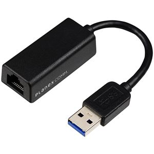 プラネックスコミュニケーションズ USB3.0対応 1000BASE-T ギガビット USB ドライバ内蔵 有線LANアダプタ USB-LAN1000R 商品写真
