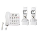 パイオニア デジタルコードレス留守番電話機（子機2台） ホワイト TF-SA15W-W