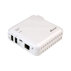 ラトックシステム Wi-Fi USBリーダー（スマホ・タブレット充電機能付） REX-WIFIUSB2X - 拡大画像