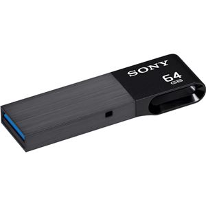 SONY USB3.1 Gen1対応 高速USBメモリー（160MB/s） コンパクトメタルボディ64GB USM64W3 B