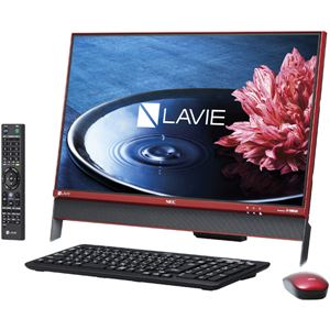 NECパーソナル LAVIE Desk All-in-one - DA370/EAR クランベリーレッド PC-DA370EAR