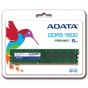 ADATA メモリ 8GB DDR3 U-DIMM (1600) -512x8 リテールパッケージ AD3U1600W8G11-R