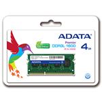 ADATA メモリ 4GB DDR3L Low Voltage SO-DIMM (1600) -512x8リテールパッケージ ADDS1600W4G11-R