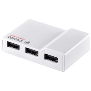 バッファロー(サプライ) USB2.0 電源連動節電機能付きセルフパワー4ポートハブ ホワイト BSH4AE12WH - 拡大画像
