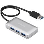 バッファロー(サプライ) USB3.0ハブ 4ポートタイプ マグネット付 シルバー BSH4U22U3SV