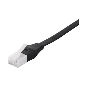 バッファロー(サプライ) ツメの折れないLANケーブル カテゴリ6a ストレート フラットタイプ 10m ブラック BSLS6AFU100BK