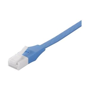 バッファロー(サプライ) ツメの折れないLANケーブル カテゴリ6a ストレート フラットタイプ 7.0m ブルー BSLS6AFU70BL