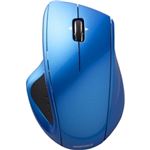 バッファロー(サプライ) 無線(2.4GHz)BlueLEDマウス 5ボタン/静音/横スクロールタイプ ブルー BSMBW11BL