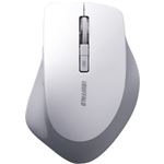 バッファロー(サプライ) 無線(2.4GHz)BlueLEDマウス 静音/5ボタンタイプ ホワイト BSMBW13WH