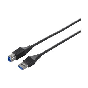 バッファロー(サプライ) ユニバーサルコネクター USB3.0 A to B スリムケーブル 2.0m ブラック BSUABSU320BK - 拡大画像