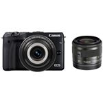 キャノン ミラーレスカメラ EOS M3・クリエイティブマクロ ダブルレンズキット (ブラック) 9694B230