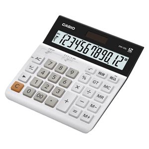 カシオ計算機 横型電卓 デスクタイプ 12桁 DW-120L-N