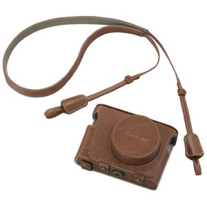 カシオ計算機 デジタルカメラ用本革ジャケットケース ネットストラップセット (EX-Z10/100用) EJC-10BN