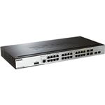 D-Link 24ポート 10/100/1000BASE-T(内4SFP Combo)+10G SFP+×2マネジメントL2スイッチ(リミテッドライフタイム保証) DGS-3000-26TC