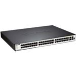 D-Link 48ポート 10/100/1000BASE-T(内4SFP Combo)+10GBASE-CX4×2 スタッカブルL2スイッチ SI版(リミテッドライフタイム保証) DGS-3120-48TC/SI