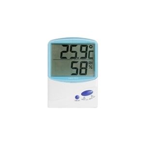 ドリテック デジタル温湿度計 (ブルー) O-206BL - 拡大画像