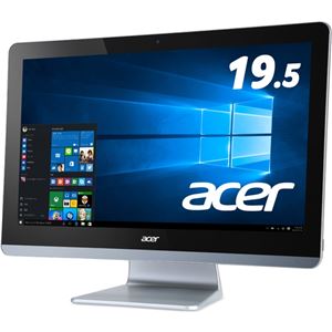 Acer Aspire ZC AZC700-N14F (CeleronJ3160/4GB/1TB/Sマルチ/19.5/Windows10 Home(64bit)/APなし/オールインワン) AZC700-N14F - 拡大画像