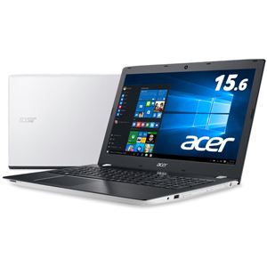 Acer Aspire E 15 E5-575-N54G/W (Corei5-6200U/4GB/1TB/Sマルチ/15.6/Windows10 Home(64bit)/APなし/マーブルホワイト) E5-575-N54G/W - 拡大画像