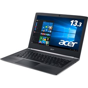Acer Aspire S 13 S5-371-A54Q/K (Core i5-6200U/4GB/128GBSSD/13.3IPS/Windows10 Home(64bit)/APなし/オブシディアンブラック) S5-371-A54Q/K - 拡大画像