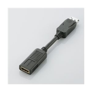 エレコム DisplayPort-HDMI変換アダプタ/ディスプレイポートオス-HDMIメス AD-DPHBK