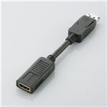 エレコム DisplayPort-HDMI変換アダプタ/ディスプレイポートオス-HDMIメス AD-DPHBK