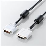 エレコム DVI アナログ延長ケーブル 2.0m/DVI-I29pinオス-DVI-I29pinメス(ブラック) CAC-DVIE20BK