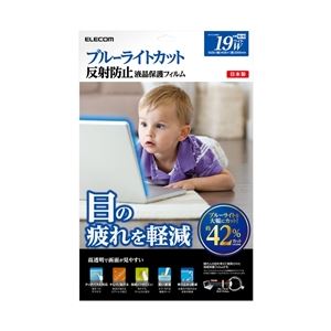 エレコム ブルーライトカット液晶保護フィルム/19インチワイド用 EF-FL19WBL