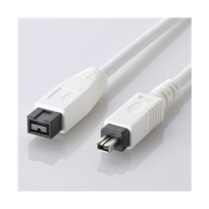 エレコム IEEE1394b/FireWireケーブル 9pin-4pin/1.0m IE-941WH