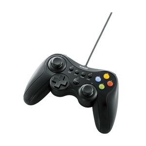 エレコム 12ボタンUSBゲームパッド/Xinput対応/振動・連射機能付/ブラック JC-U3613MBK - 拡大画像